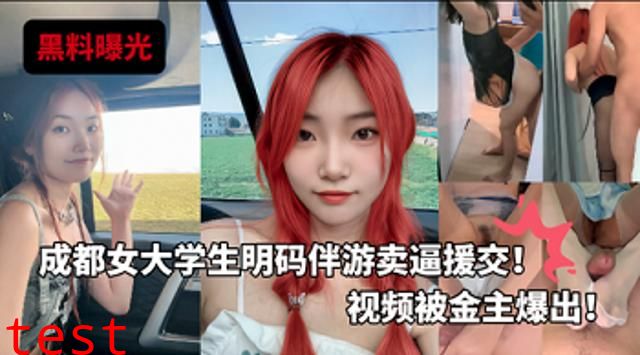 独家曝光成都某校女大学生明码标价援交陪玩伴游卖逼 援交！视频被金主爆出！